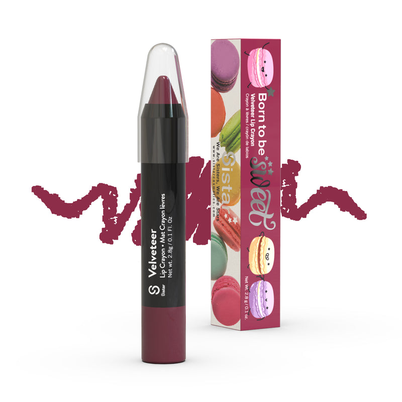 Velvet Matte Lip Crayon - Sistar Cosmetics