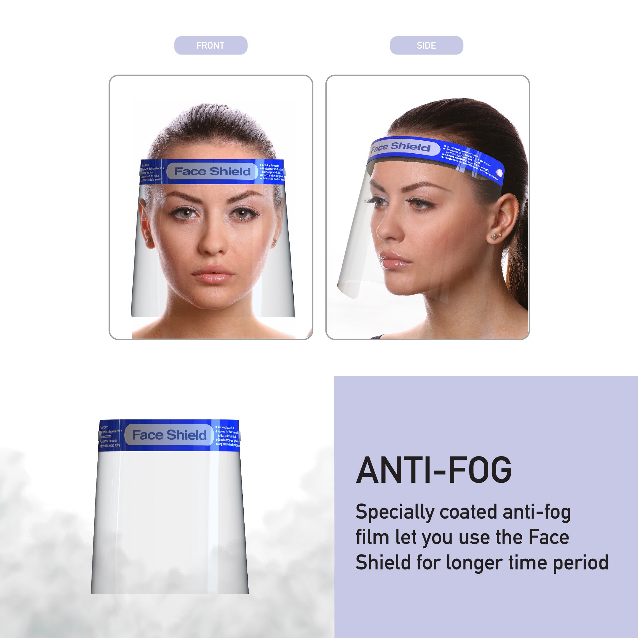 Safety Reusable Face Shield Clear Plastic Full Face shield Transparent Anti-Splash - Sistar Cosmetics