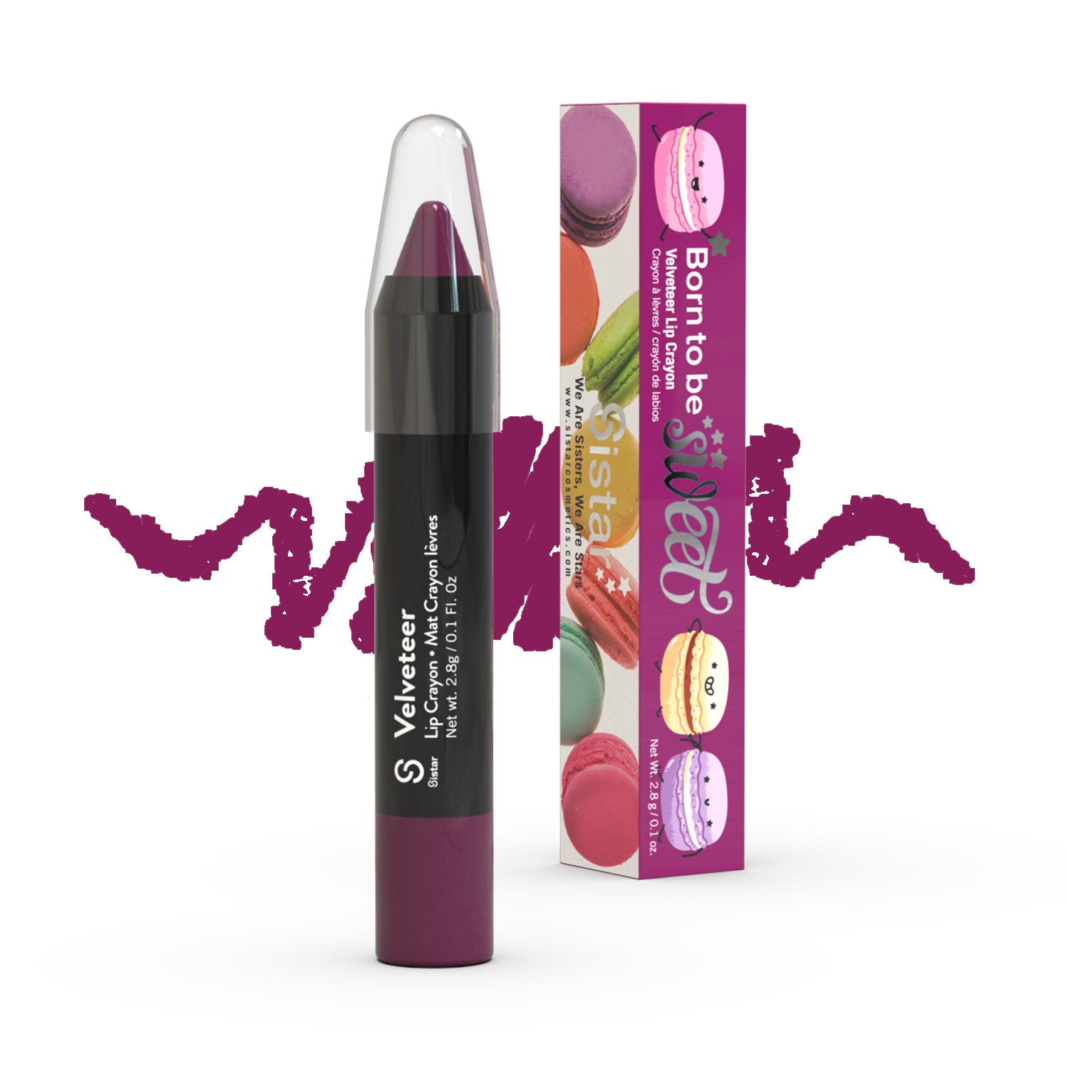Velvet Matte Lip Crayon - Sistar Cosmetics